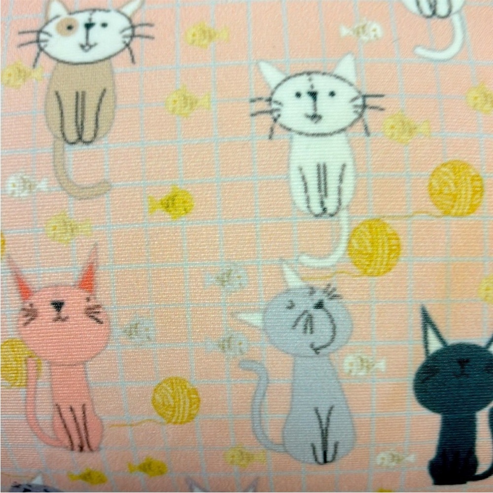 Adorable cylinder pillows cats design set ot two.